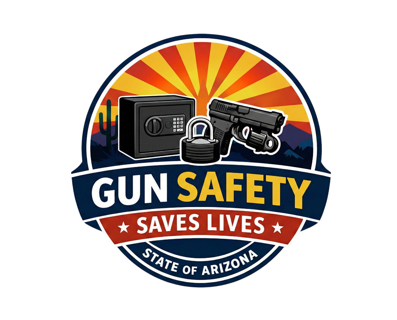 Gun Safety Saves Lives Logo
